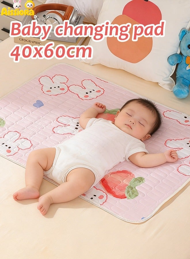 Aissiora 40x60cm Baby Waterproof Bed Pad Baby urine-proof mattress Baby washable urine pad Female menstrual mattress Anti-side leakage menstrual mattress Reusable incontinence pad For babies/adults/pets - Image 1